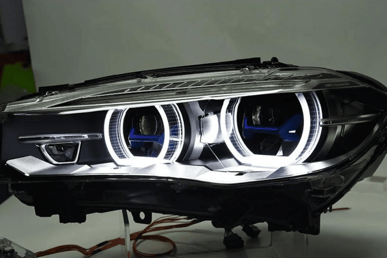 BMW X5 F15 F16 Laser Style Blue Accent Headlights Upgrade (2012 - 2019)