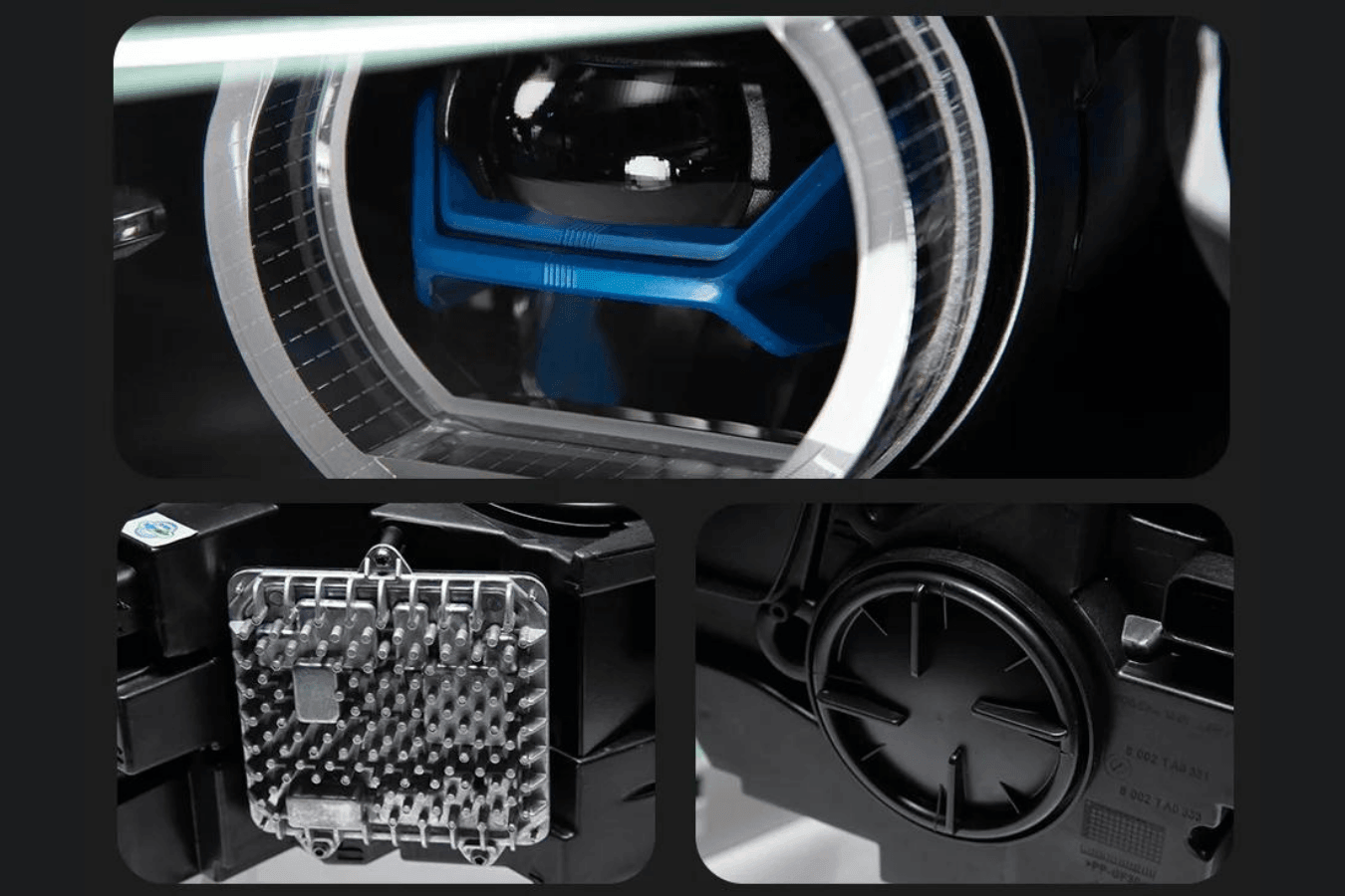 BMW X5 F15 F16 Laser Style Blue Accent Headlights Upgrade (2012 - 2019)
