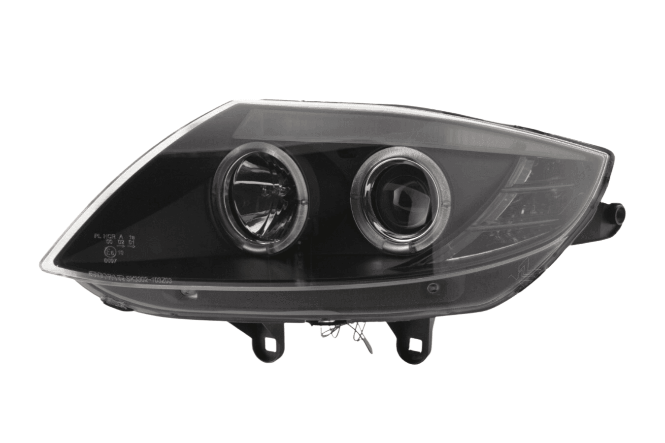 BMW Z4 E85 E86 Type Z4 Black Headlight Set (2003-2008)