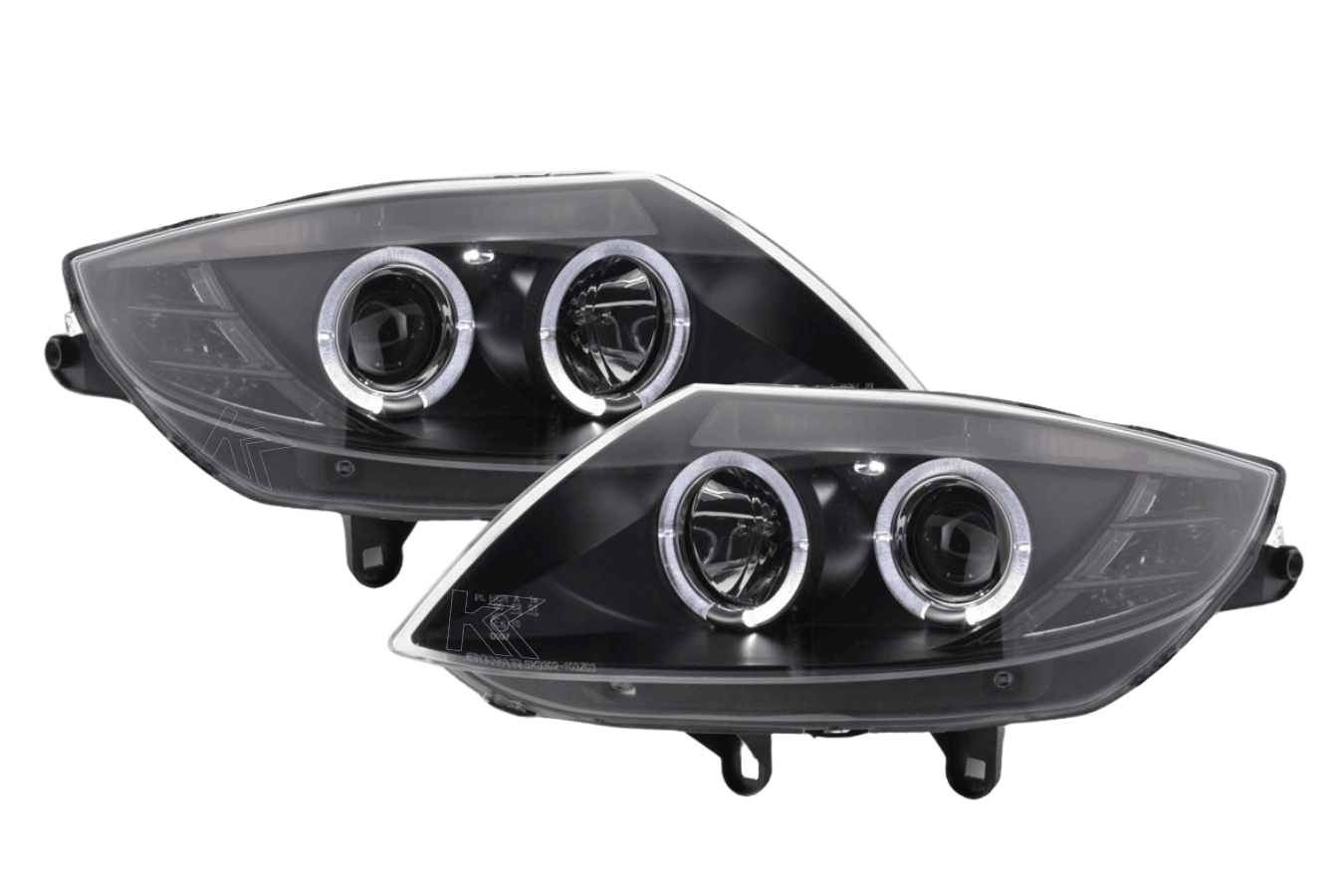 BMW Z4 E85 E86 Type Z4 Black Headlight Set (2003-2008)