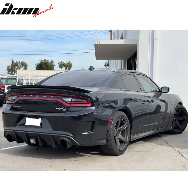 2015-2023 Dodge Charger Rear Bumper Diffuser w/ LED Brake Light Lamp