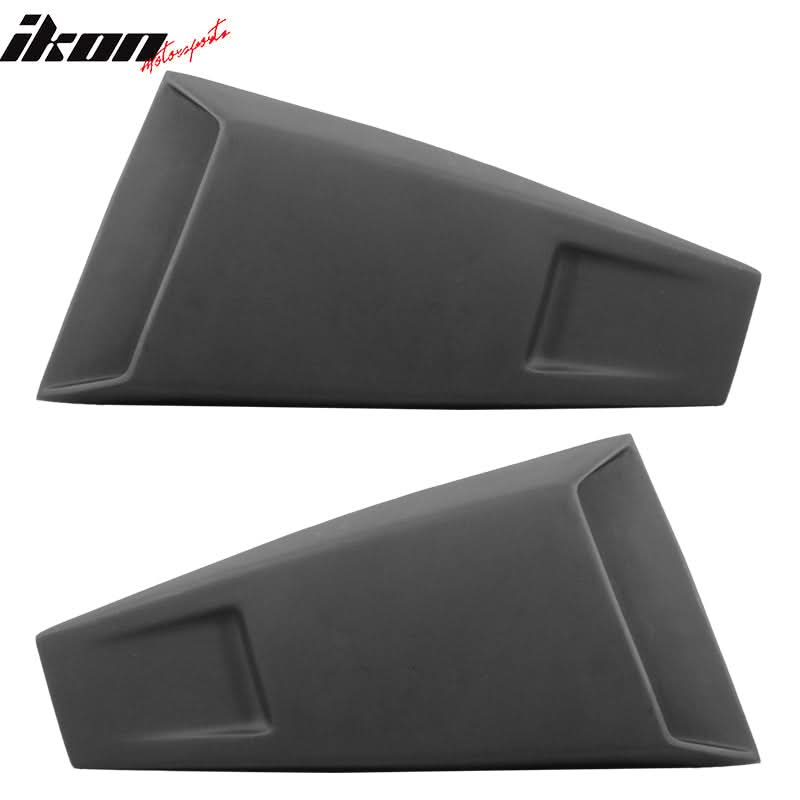 2005-2014 Ford Mustang Rear Unpainted Window Louvers Side Vent Scoops