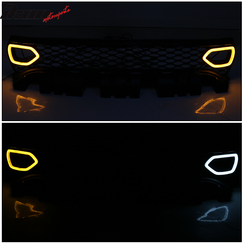 2015-2023 Dodge Charger Black Front Bumper Foglights Grille Lights PP
