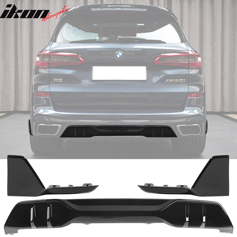 2019-2023 BMW G05 X5 M Sport Black Rear Aprons Rear Diffuser ABS 2PCS