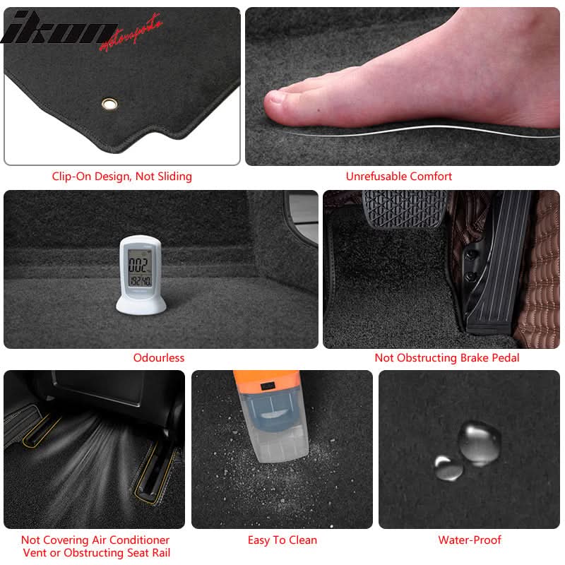2017-2024 Honda Ridgeline OE Beige Front Rear Floor Mat Carpet Nylon