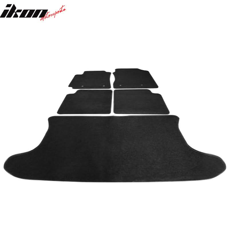 2004-2007 Scion xB Black Car Floor Mats Carpet 5PC Nylon