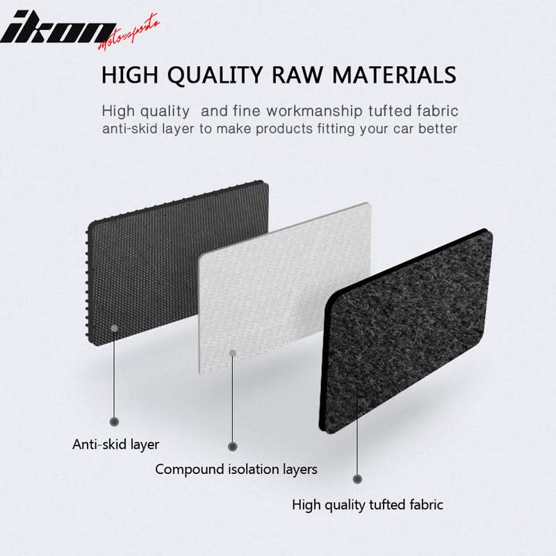 Car Floor Mat for 2003-2010 Porsche Cayenne Black Carpet 4PC Nylon