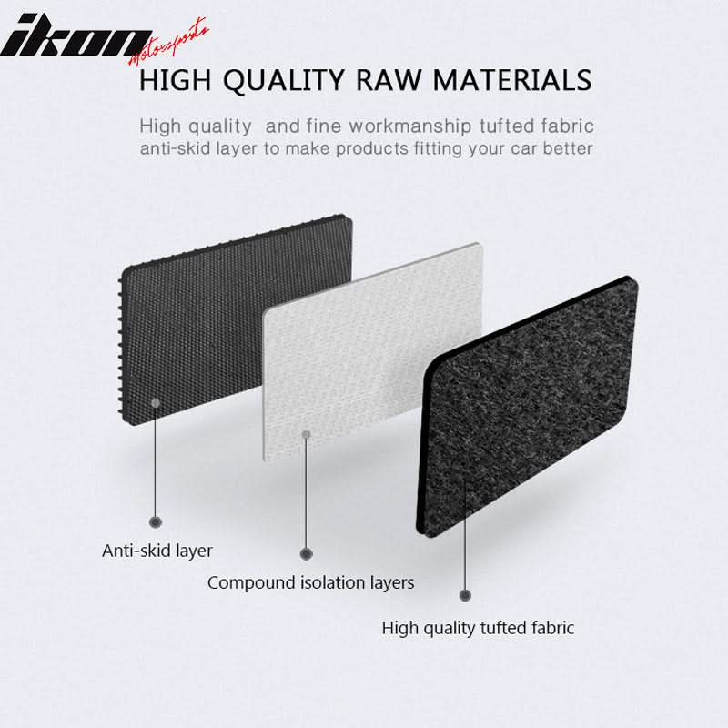 Car Floor Mat for 2003-2008 Mazda 6 Black Carpet 4PC Nylon