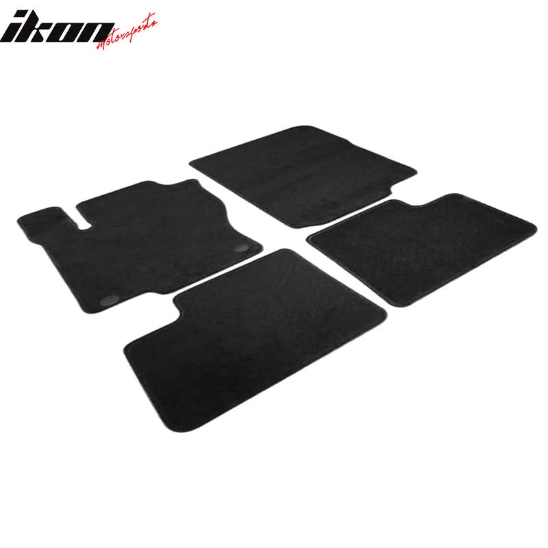 Car Floor Mat for 2012-2016 Benz ML-Class Black Nylon Carpet 4PC Set