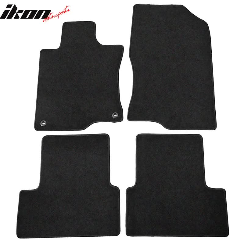 Car Floor Mat for 2009-2014 Acura TSX Black Carpet 4PC Nylon