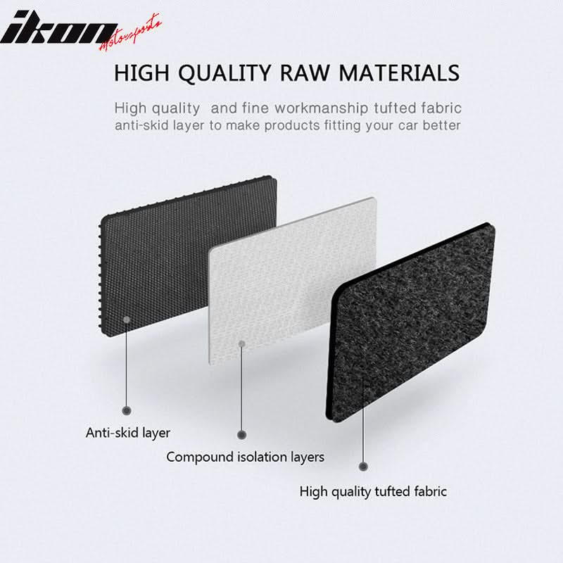 Car Floor Mat for 2010-14 Volkswagen MKIV Golf & GTI Black Carpet 4PC