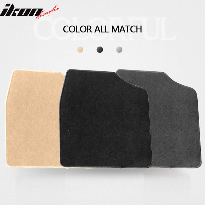 Car Floor Mat for 1998-2003 Toyota Sienna Black Carpet 6PC Nylon