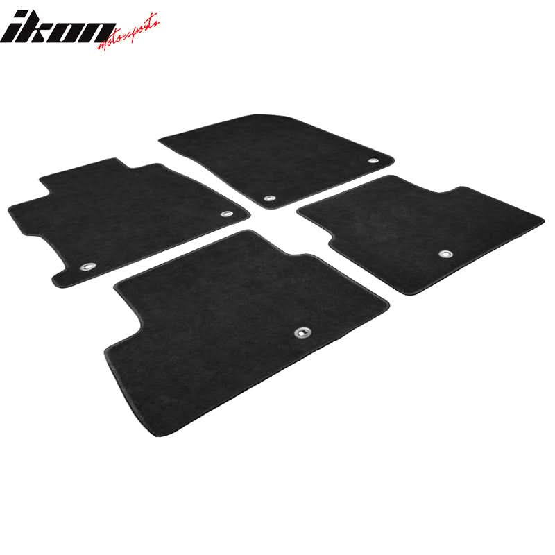 Car Floor Mat for 2013-2022 Acura ILX Black Front Rear  Nylon 4PC