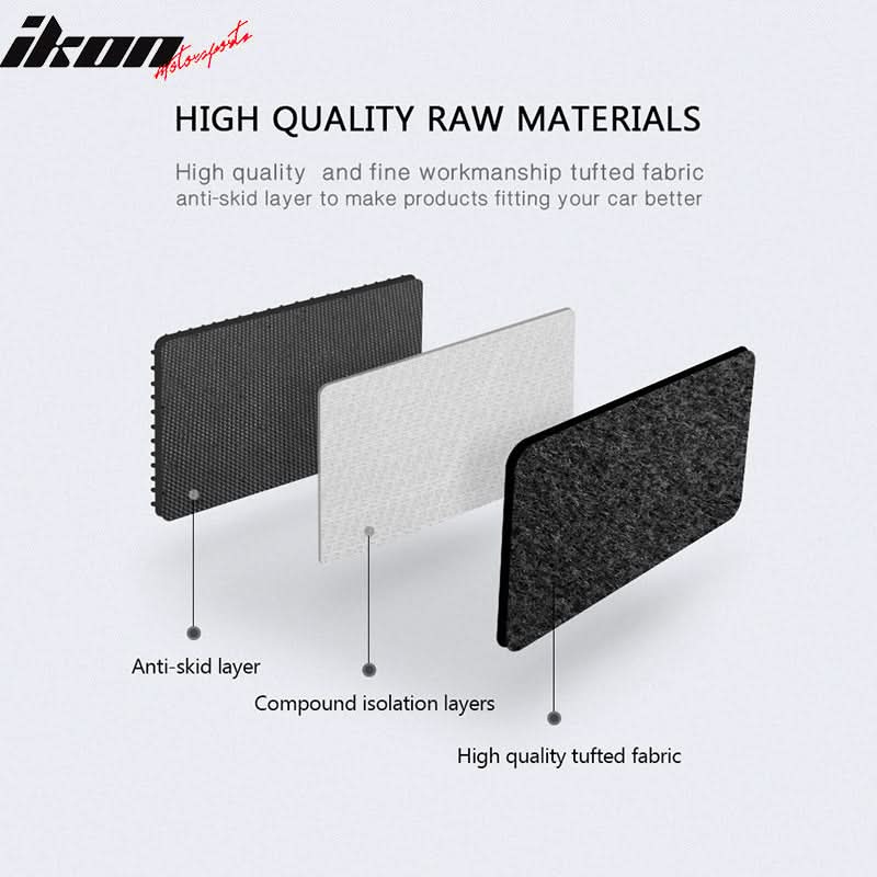 Car Floor Mat for 1998-06 BMW 3 Series E46 3 Colors Strips Nylon 4PCS