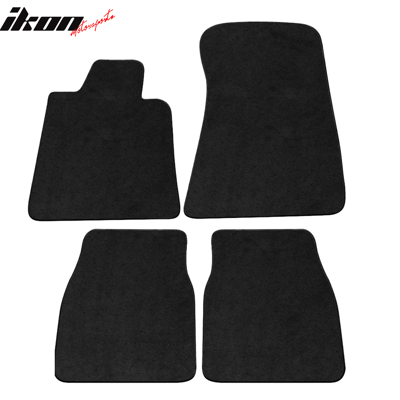 Car Floor Mat for 1984-1991 BMW 3 Series Coupe Black  Nylon 4PC