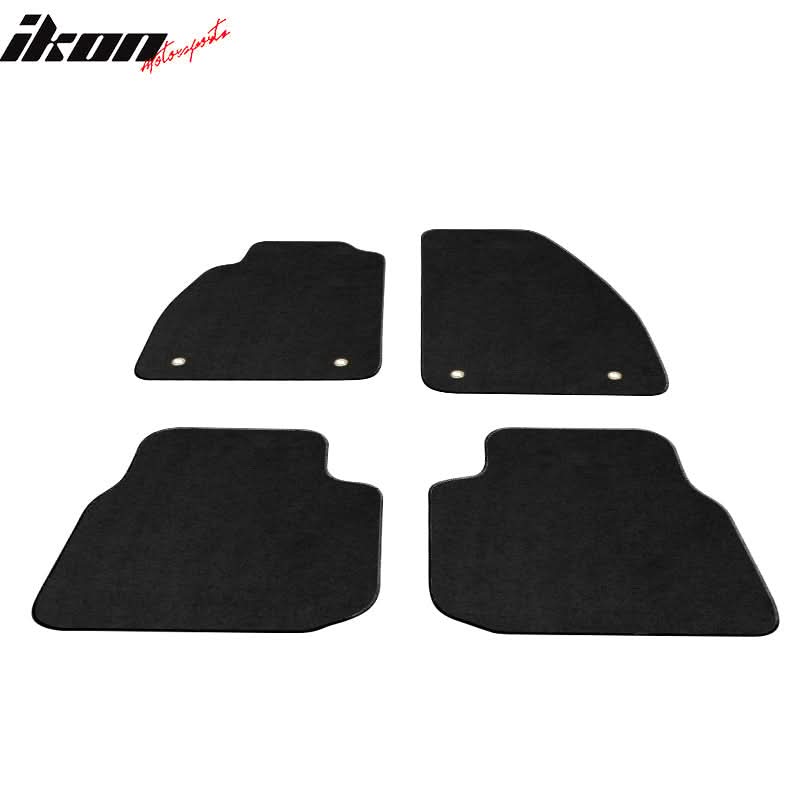 Car Floor Mat for 1998-2003 Chevrolet Malibu Black Nylon 4PC