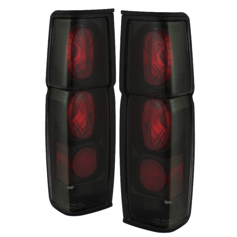 Spyder Nissan Hardbody 86-97 Euro Style Tail Lights Black Smoke ALT-YD-NH86-BSM