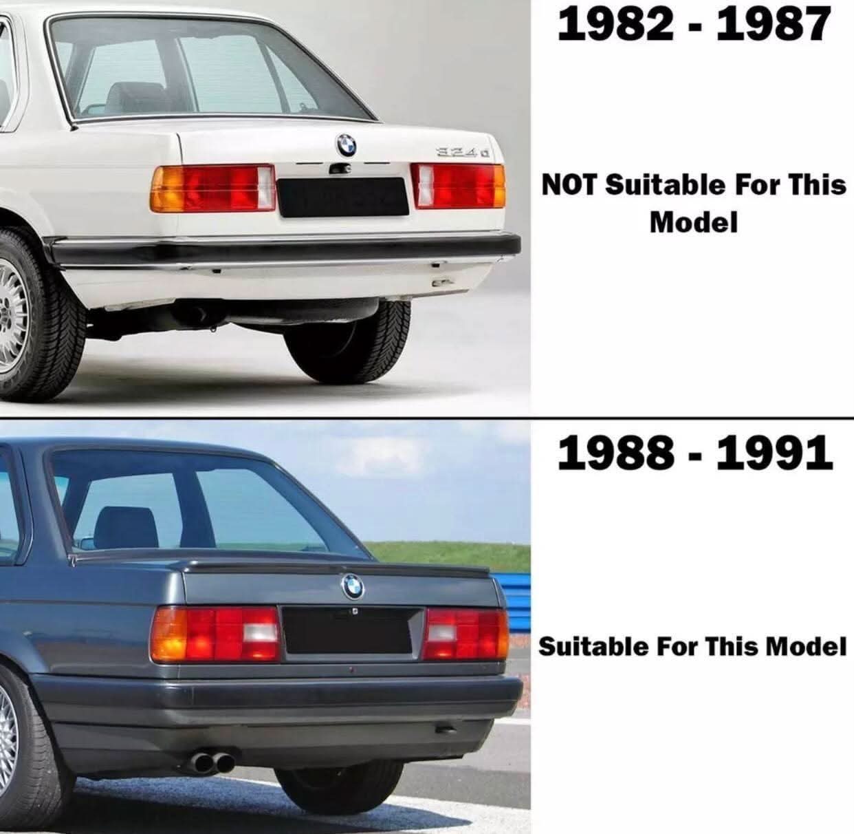 E30 Facelift Smoked Clear Tail Lights (1987-1991)