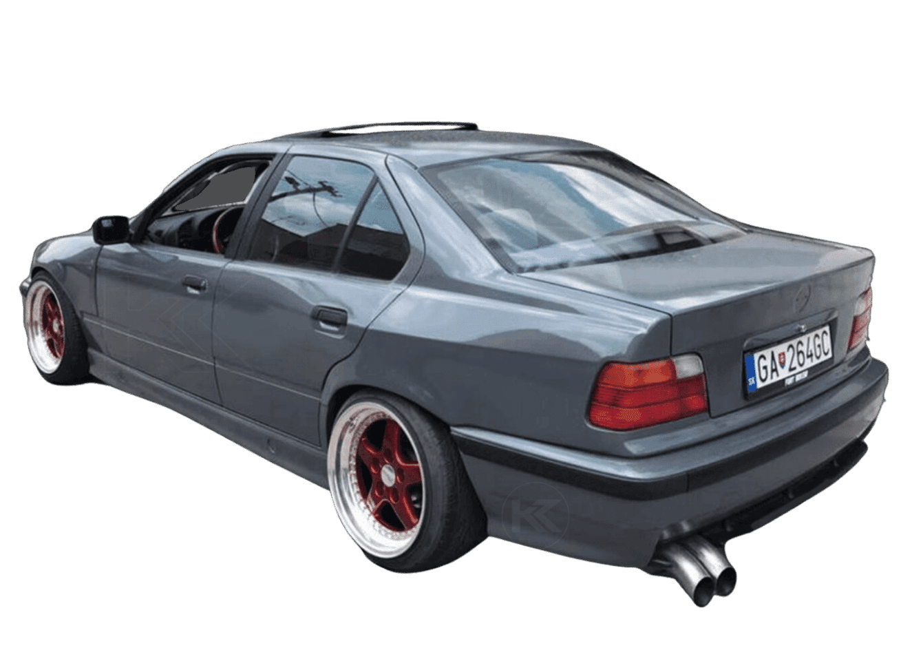 E36 Sedan Complete Over Fender Set - With Door Handle Cut-Outs (1990-1999)