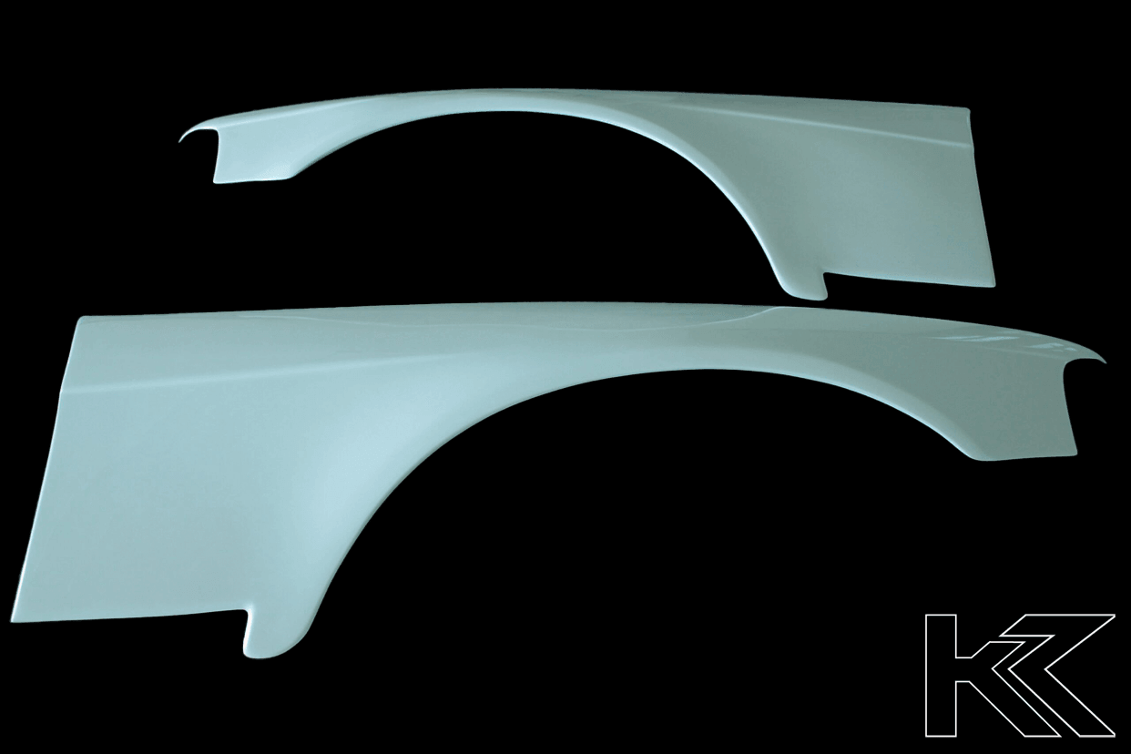 E36 Sedan Complete Over Fender Set - With Door Handle Cut-Outs (1990-1999)