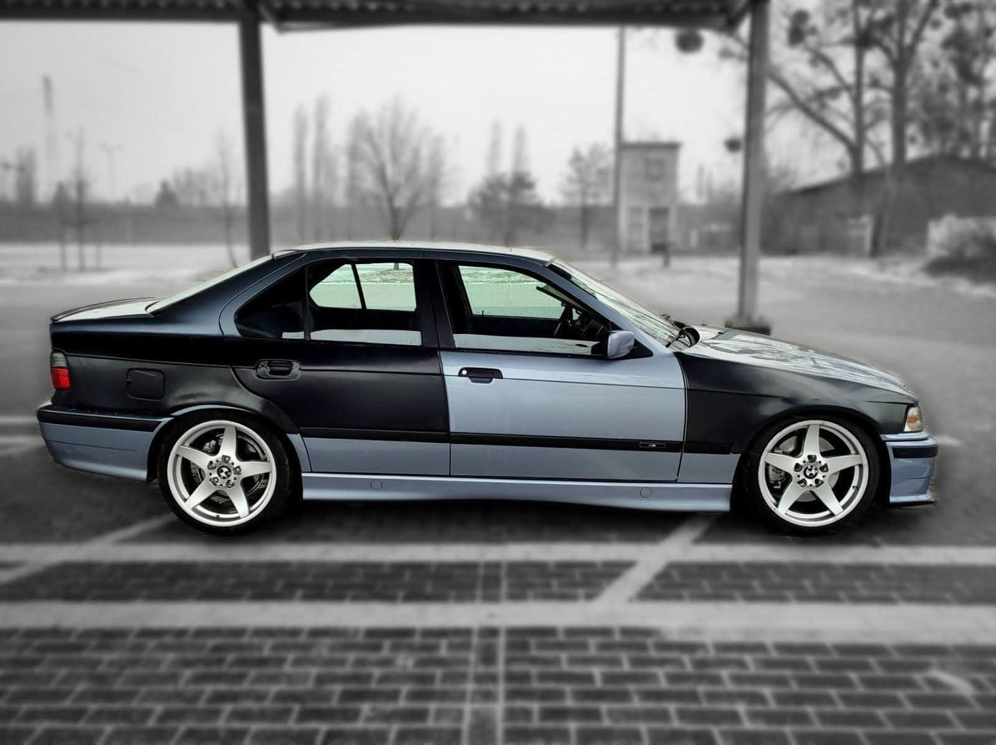 E36 Sedan Complete Over Fender Set - With Door Handle Cut-Outs (1990-1999)