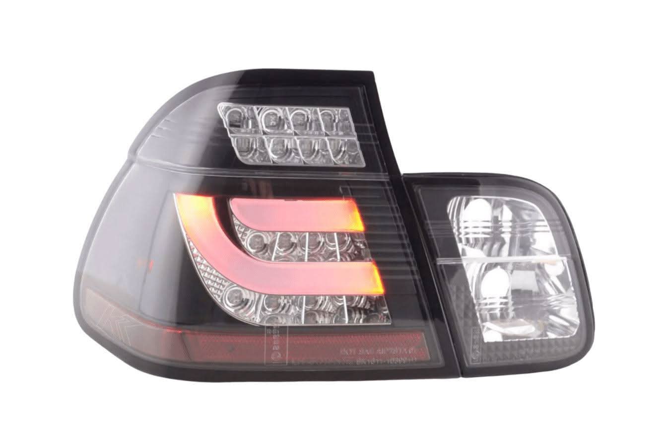 E46 Sedan LED Bar Black Tail Lights (02-05)