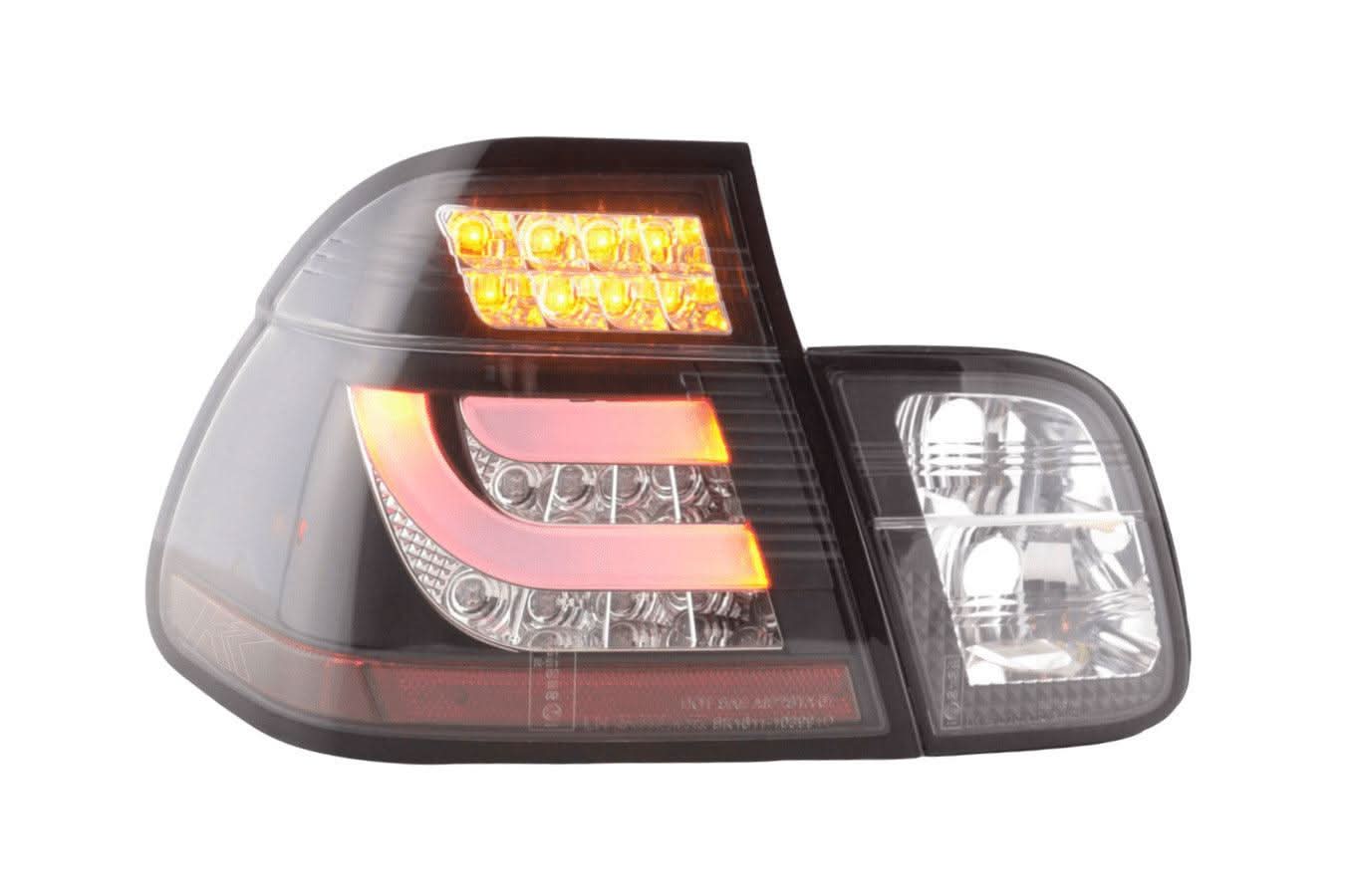 E46 Sedan LED Bar Black Tail Lights (02-05)