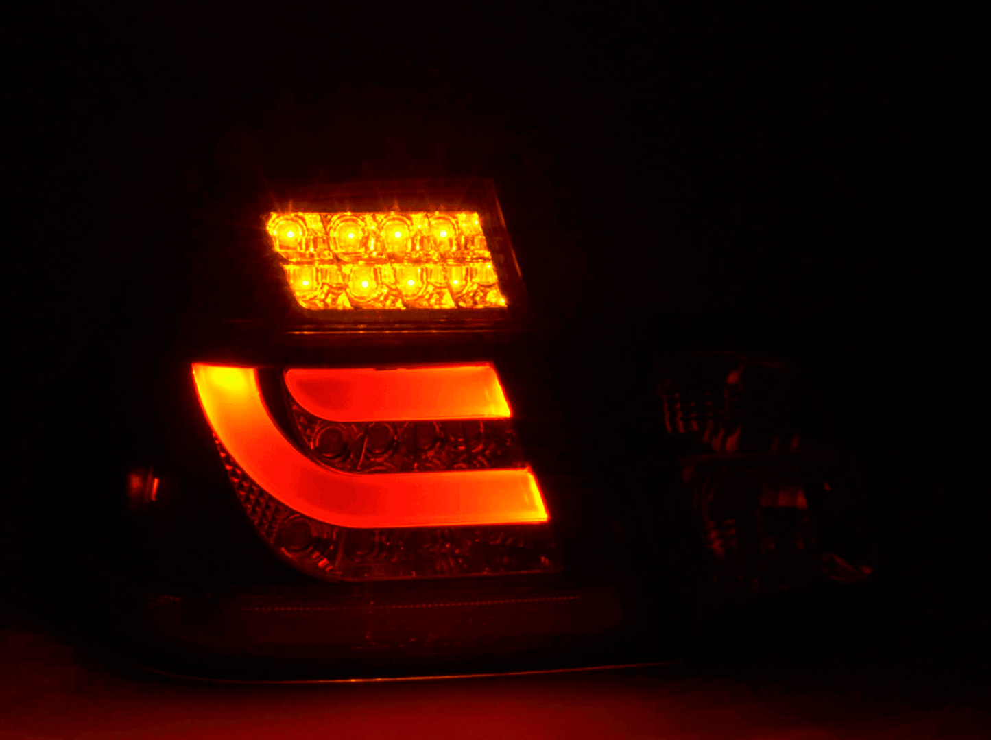 E46 Sedan LED Bar Black Tail Lights (02-05)