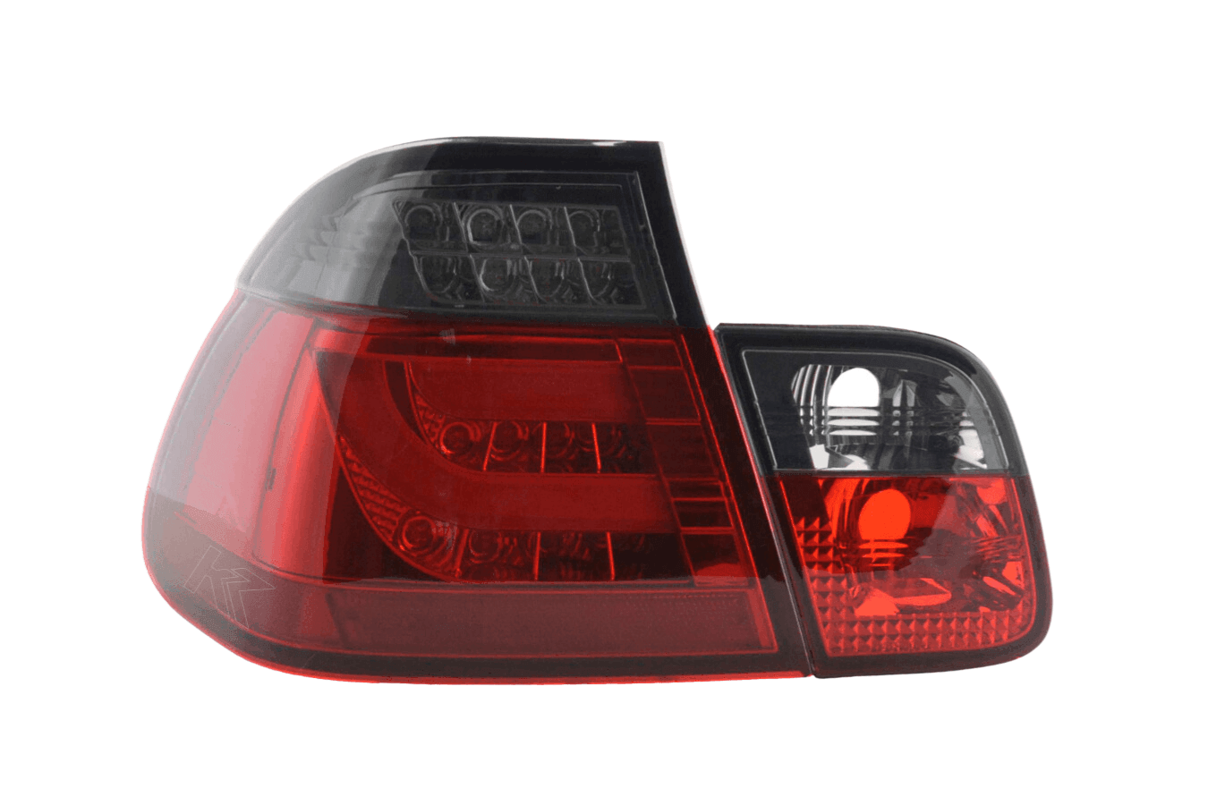 E46 Sedan LED Bar Smoked/Red Tail Lights (98-01)