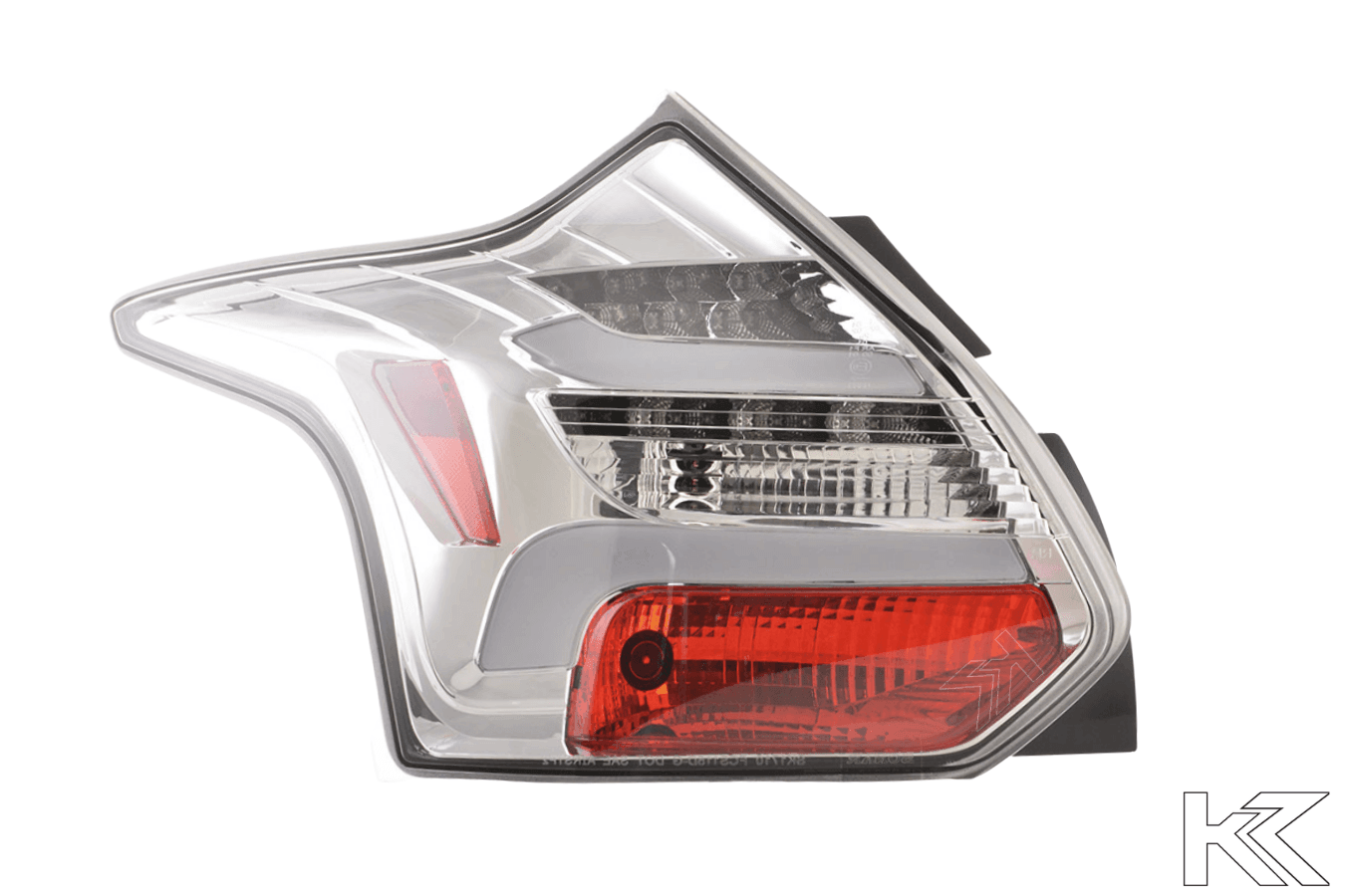 Ford Focus 3 (C346) Chrome Clear LED Lightbar Taillights Set (2010-2014)