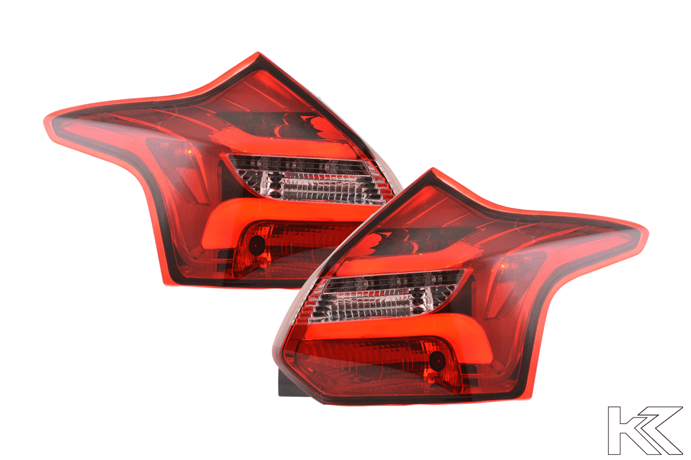 Ford Focus 3 (C346) Hatchback Red LED Taillights Set (2011 - 2014)