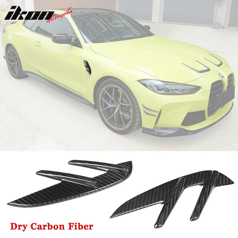 2021-2023 BMW G82 G83 M4 OE Style Front Fender Side Vent Dry Carbon