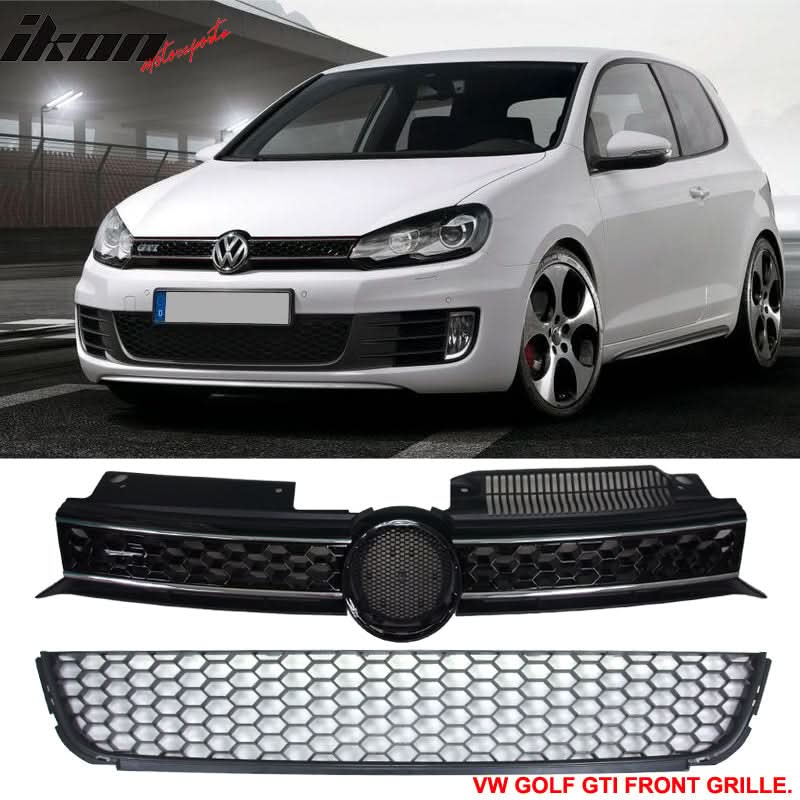 2010-2014 Volkswagen Golf MK6 Honeycomb GTI Chrome Trim Grille