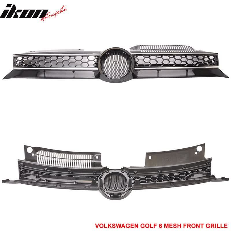 2010-2014 Volkswagen Golf MK6 & Jetta GTI Style Front Hood Grille ABS