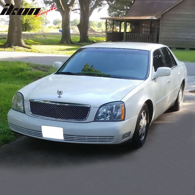2000-2005 Cadillac Deville Diamond Mesh Style Chrome Front Grill ABS