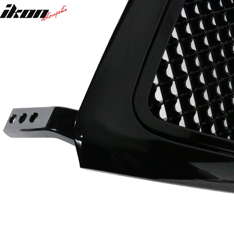 2004-2008 Ford F150 All Black Mesh Style Front Bumper Hood Grille ABS