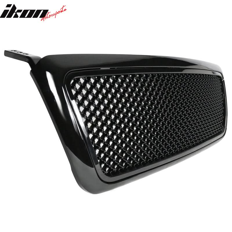 2004-2008 Ford F150 All Black Mesh Style Front Bumper Hood Grille ABS