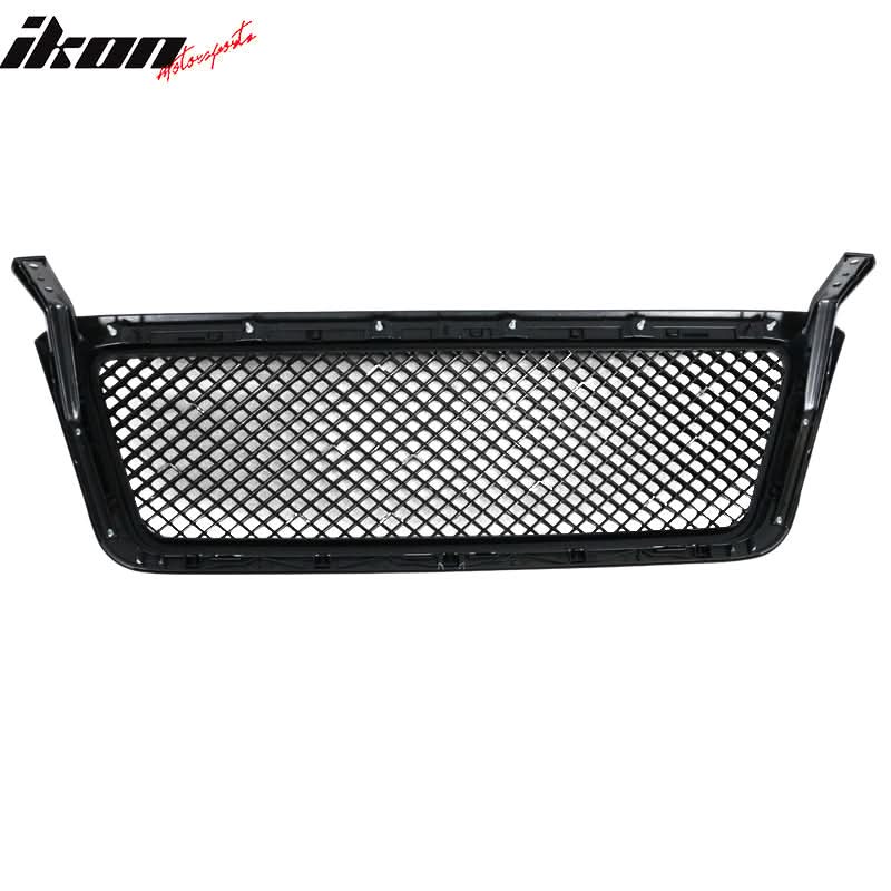 2004-2008 Ford F150 All Black Mesh Style Front Bumper Hood Grille ABS