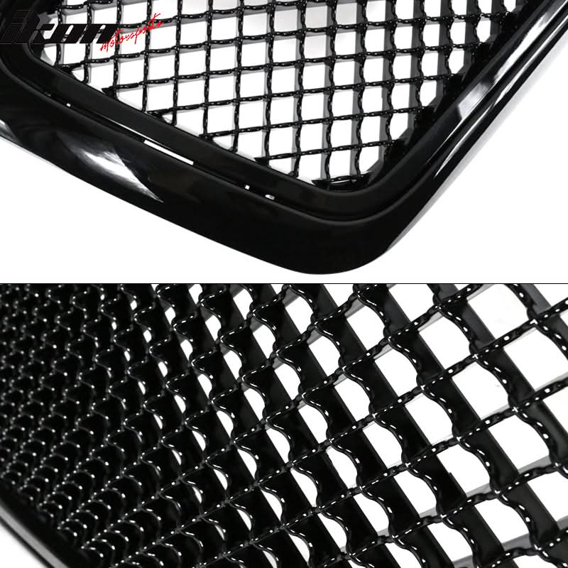 2004-2008 Ford F150 All Black Mesh Style Front Bumper Hood Grille ABS