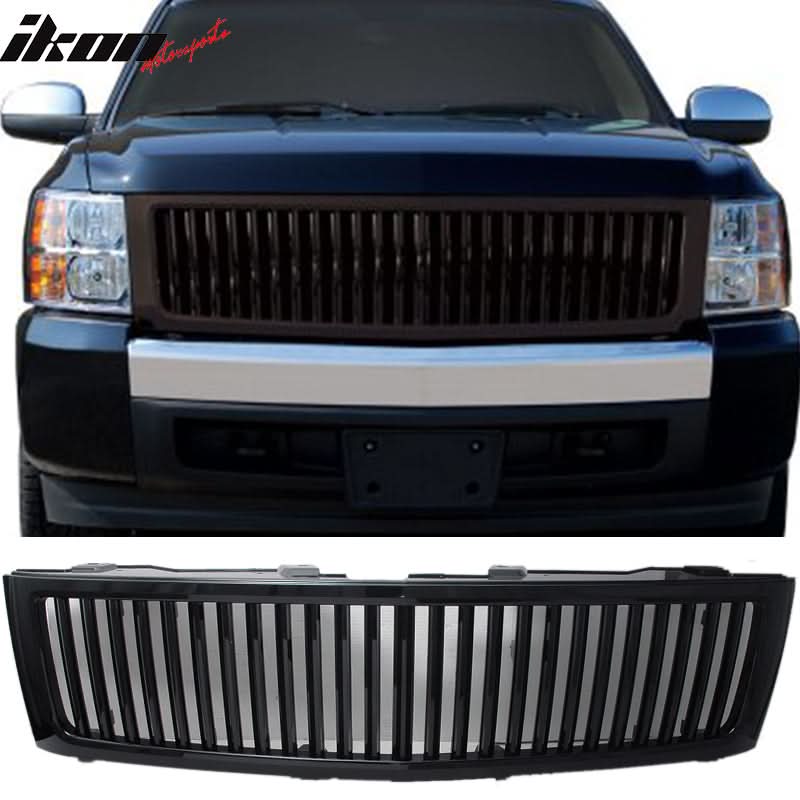 2007-2013Â Chevy Silverado 1500 Vertical Front Bumper Unpainted Grille