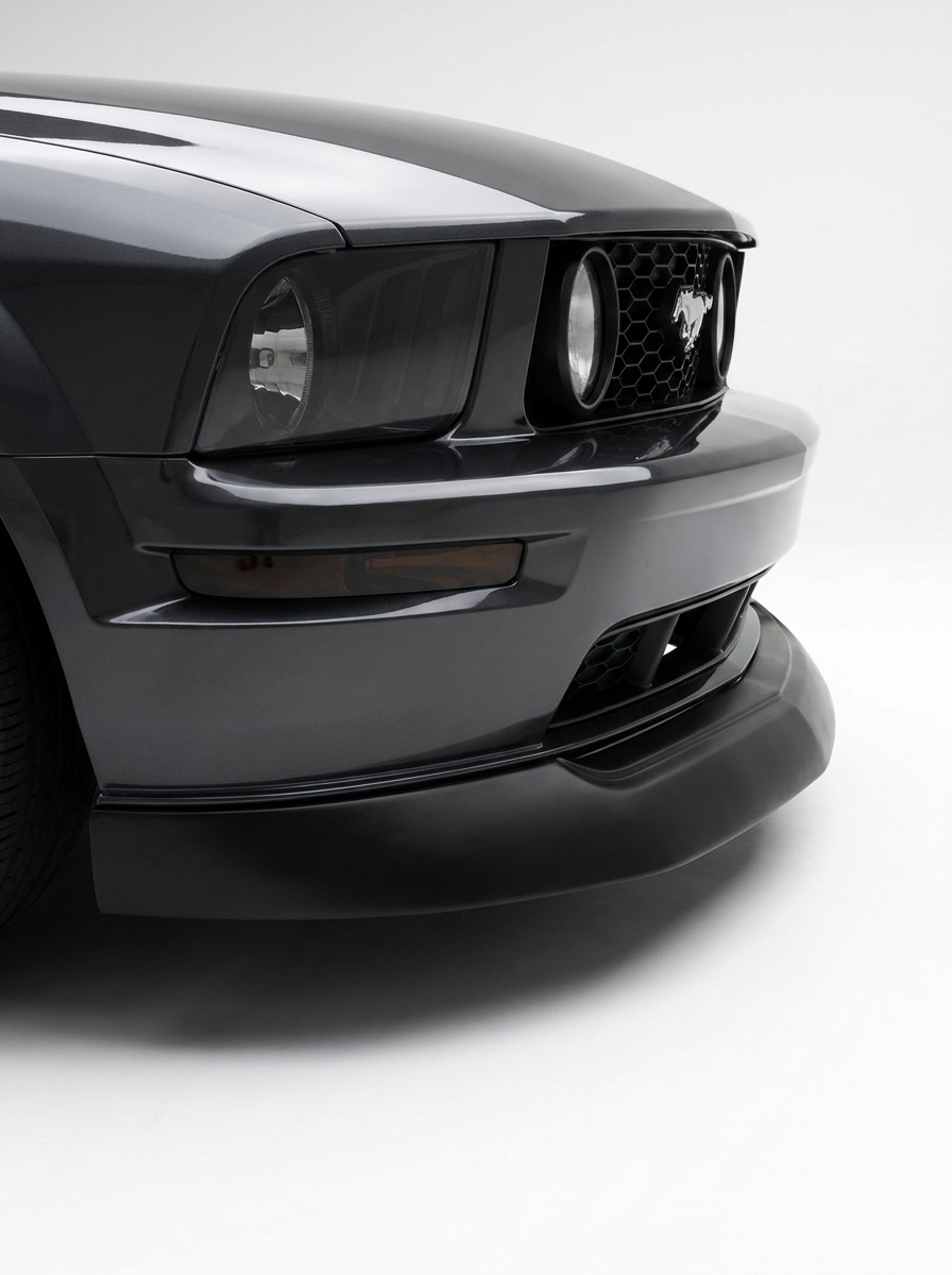 2005-2009 Ford Mustang GT V8 Unpainted Front Lip SplitterSpoiler PU