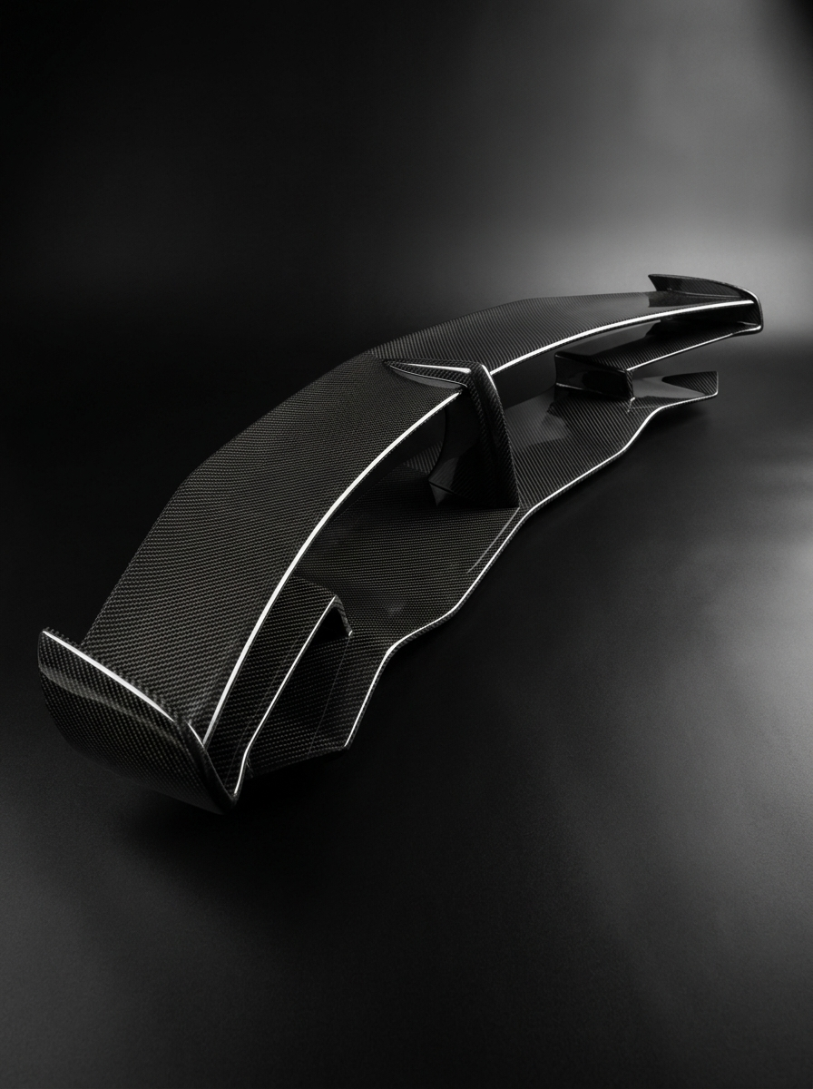 Carbon Fiber SVJ Style Rear Wing Spoiler for Lamborghini Aventador S LP740 | Dual-Plane Aero Blade