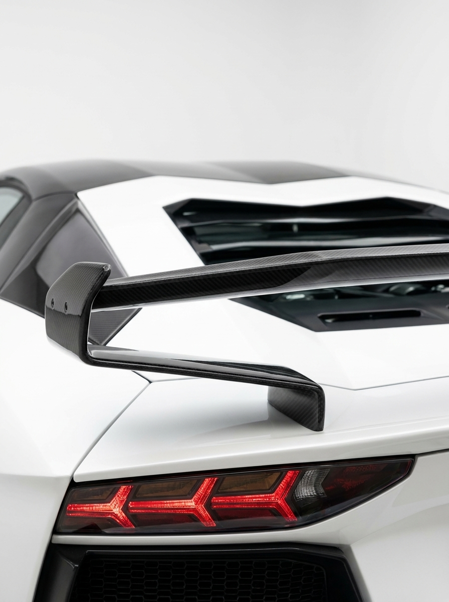 Carbon Fiber SVJ Style Rear Wing Spoiler for Lamborghini Aventador S LP740 | Dual-Plane Aero Blade