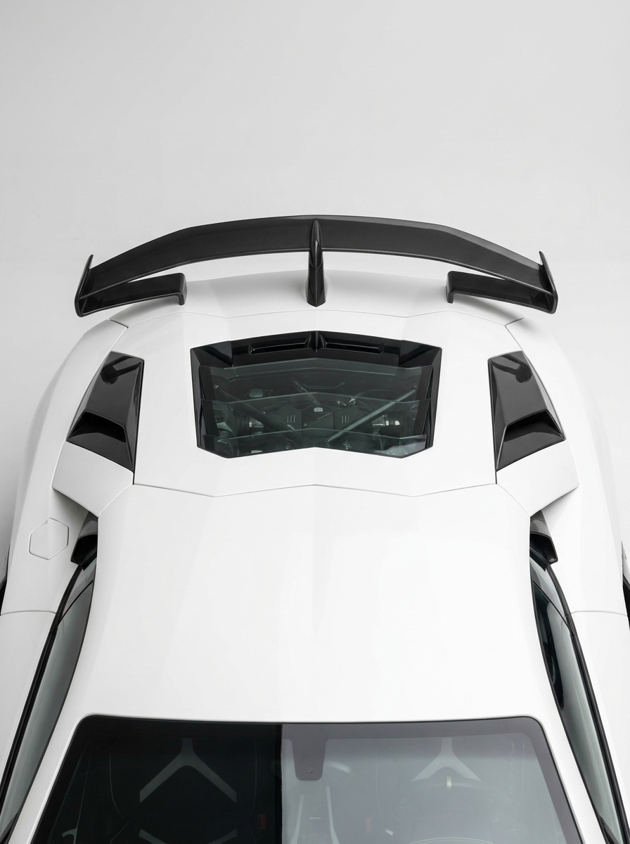 Carbon Fiber SVJ Style Rear Wing Spoiler for Lamborghini Aventador S LP740 | Dual-Plane Aero Blade