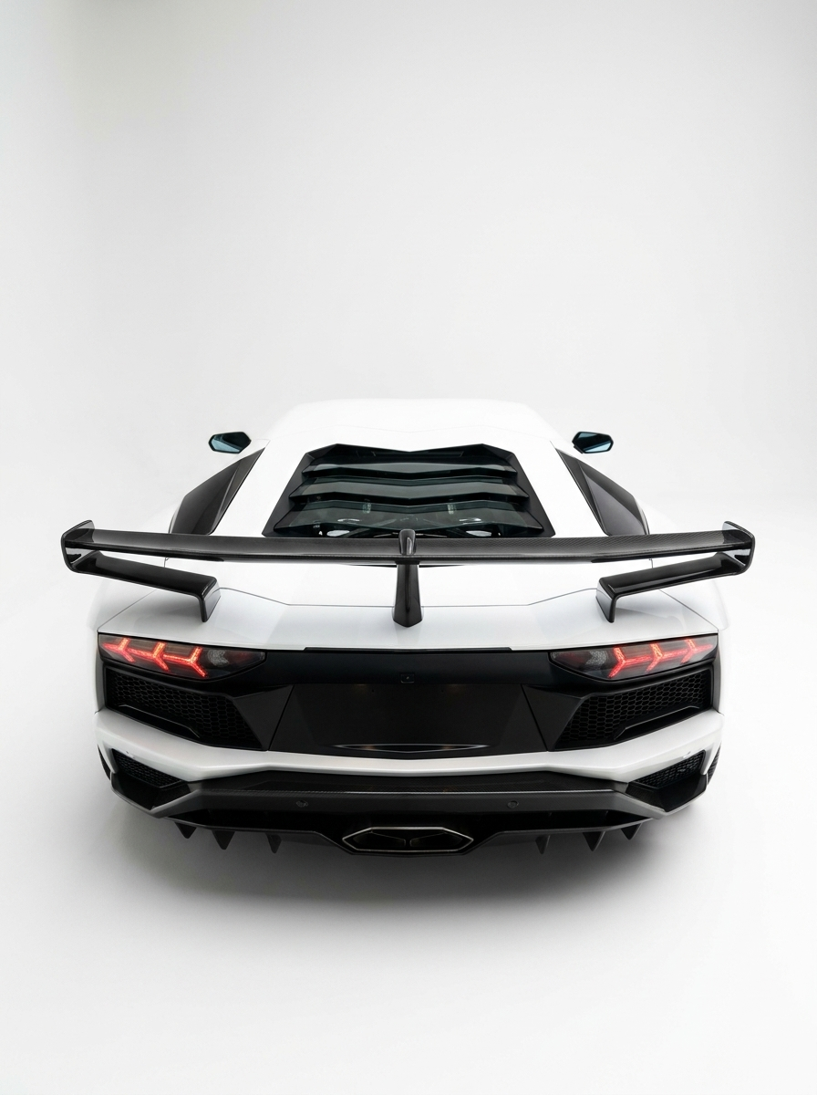 Carbon Fiber SVJ Style Rear Wing Spoiler for Lamborghini Aventador S LP740 | Dual-Plane Aero Blade