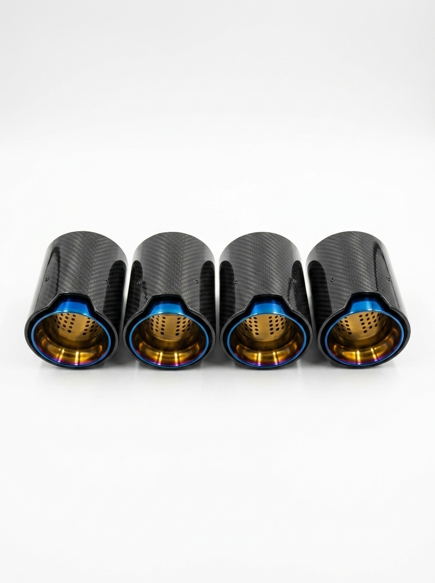 Carbon Fiber Exhaust Tips for BMW | M2 M3 M4 M5 M6 | F & G Series | 60-80mm Inlet | Set of 4