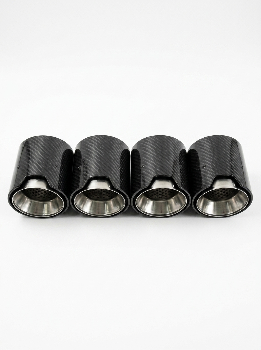 Carbon Fiber Exhaust Tips for BMW | M2 M3 M4 M5 M6 | F & G Series | 60-80mm Inlet | Set of 4