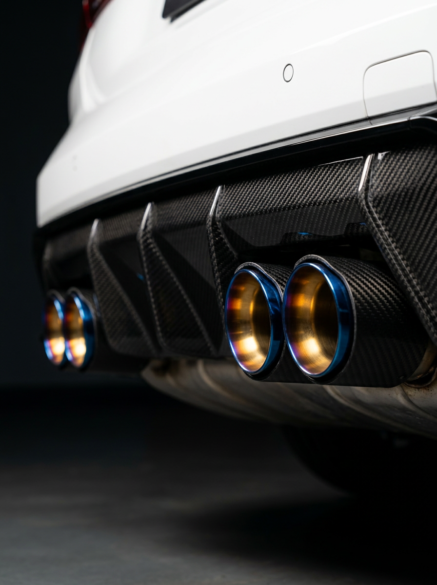 Carbon Fiber Exhaust Tips for BMW | M2 M3 M4 M5 M6 | F & G Series | 60-80mm Inlet | Set of 4