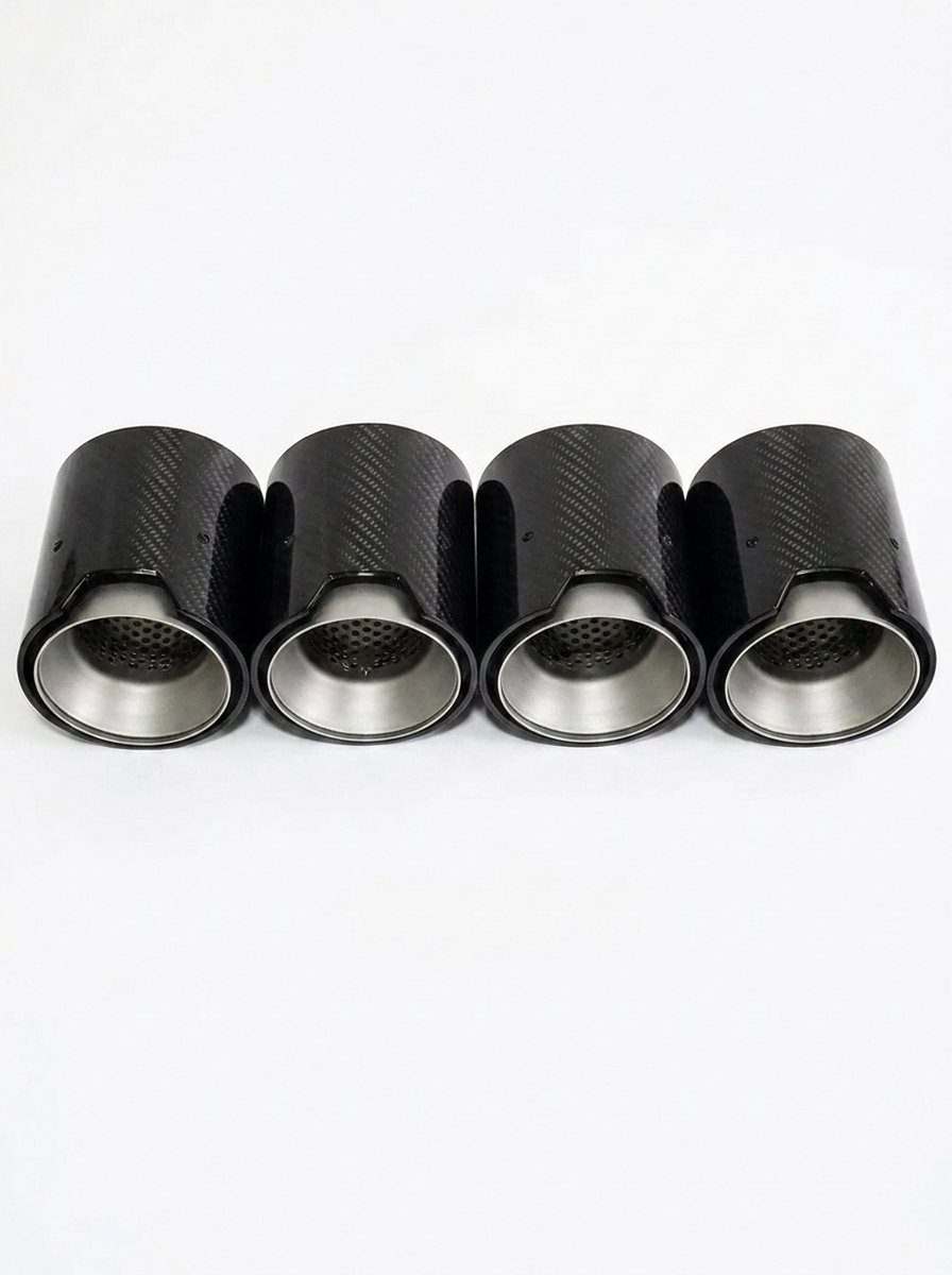 Carbon Fiber Exhaust Tips for BMW | M2 M3 M4 M5 M6 | F & G Series | 60-80mm Inlet | Set of 4
