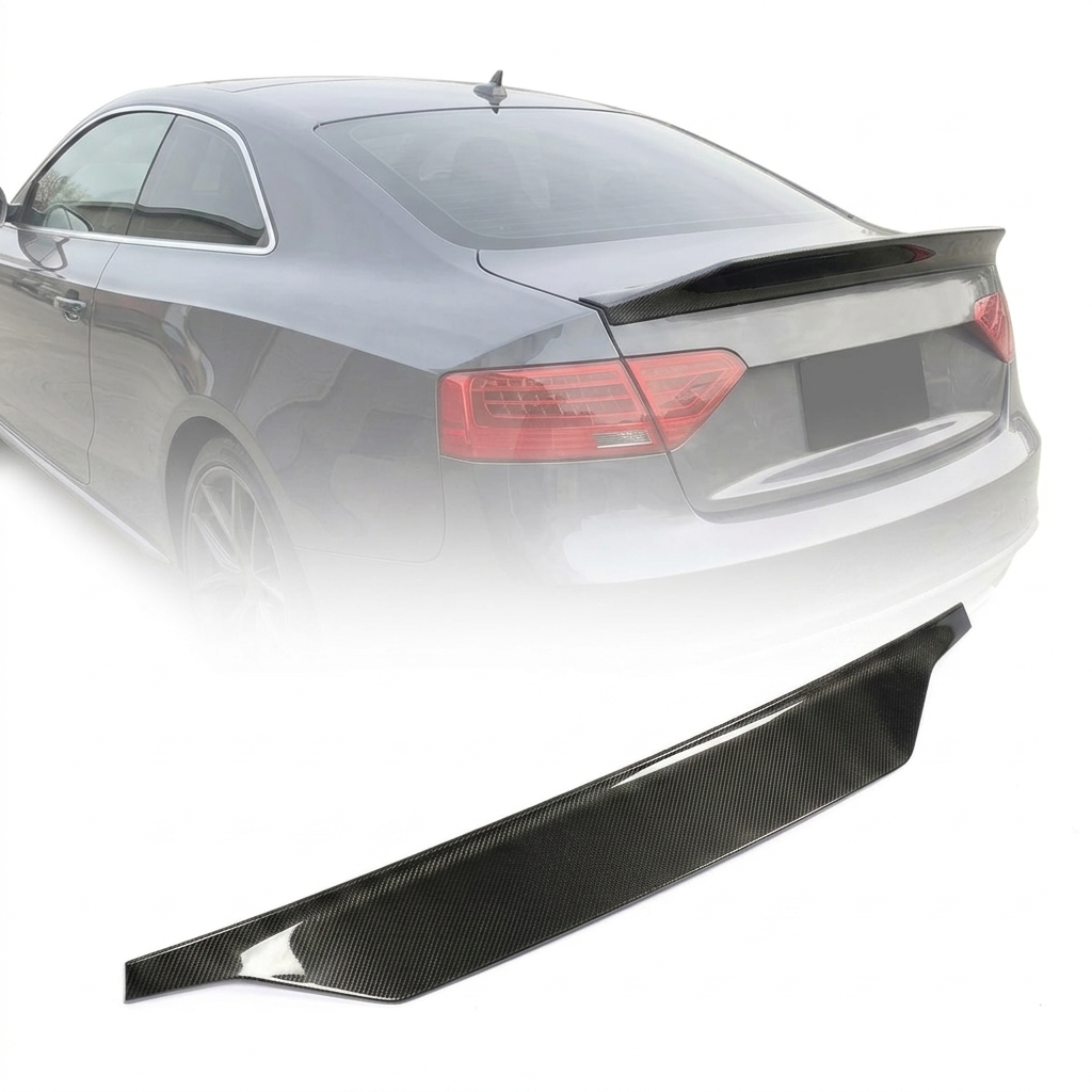 2012–2016 Audi A5 / S5 / RS5 B8.5 Coupe Single Deck Rear Trunk Spoiler – Carbon Fiber